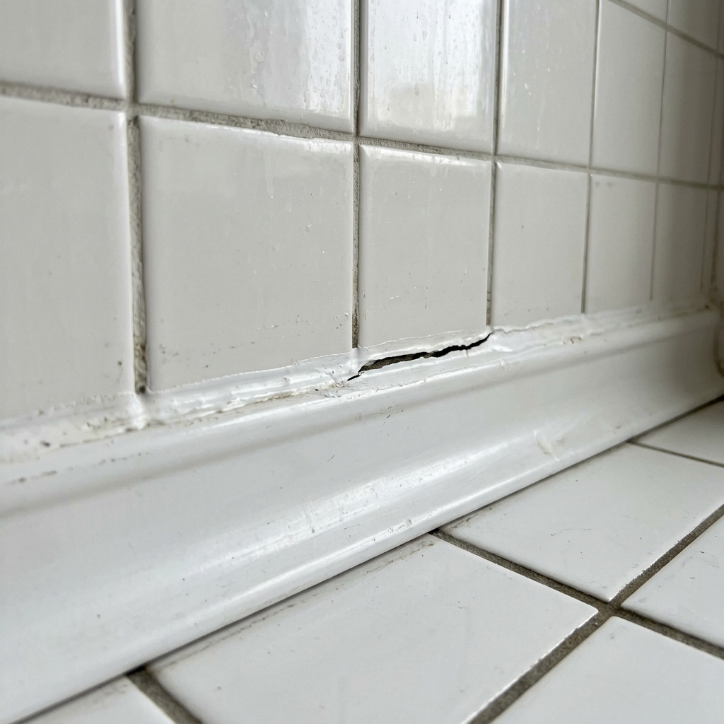 Generated example photo: caulk joints in a restaurant kitchen